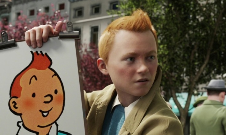 Tintin dans le film de Steven Spielberg