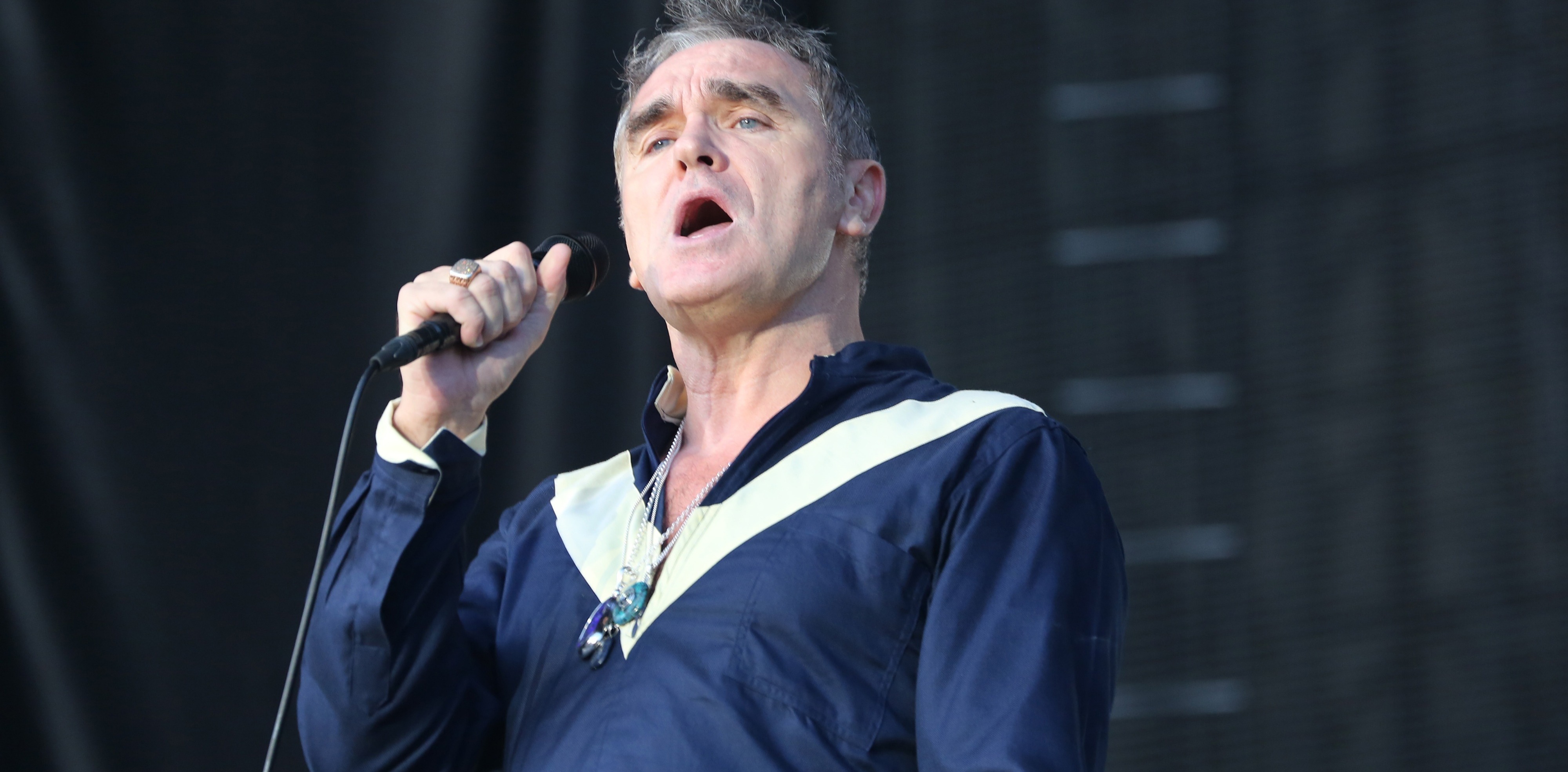 Morrissey sur scène en juin 2015
