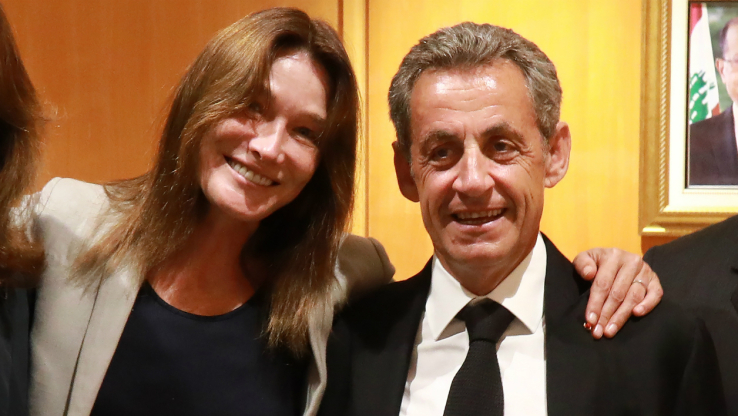 Carla Bruni-Sarkozy et Nicolas Sarkozy au Liban fin juillet