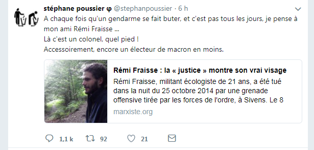 EN IMAGES - Mort d'Arnaud Beltrame: un ancien candidat de la France Insoumise fait scandale avec ses tweets