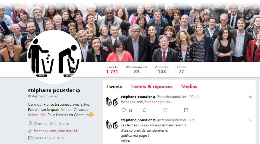 EN IMAGES - Mort d'Arnaud Beltrame: un ancien candidat de la France Insoumise fait scandale avec ses tweets