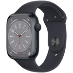SFR-Apple Watch Series 8 GPS 45 mm Aluminium Minuit avec Bracelet Sport Minuit