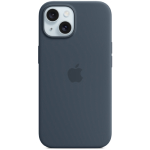 SFR-Coque silicone MagSafe bleu orage pour iPhone 15