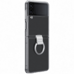 SFR-Coque silicone avec anneau pour Samsung Galaxy Z Flip4 - Transparente
