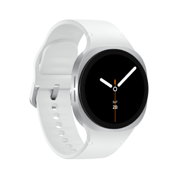 Samsung Galaxy Watch8 boitier Argent et bracelet Argent