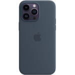 SFR-Coque silicone MagSafe Bleu Orage - iPhone 14 Pro Max