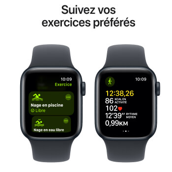 Watch SE boitier Minuit et bracelet Minuit