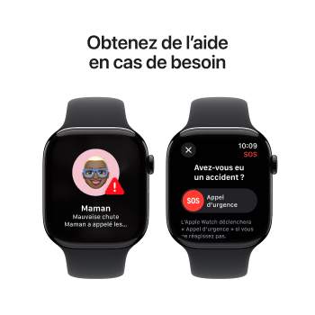 Watch Series 10 - Bracelet Sport boitier Noir de jais et bracelet Noir