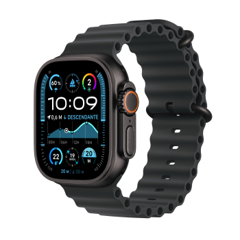Apple Watch Ultra 2 - Boucle Océan boitier Noir et bracelet Océan noir