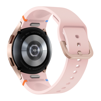 Samsung Galaxy Watch FE boitier Or Rose et bracelet Rose