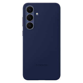 Coque en silicone bleu marine pour Samsung Galaxy S25 FE