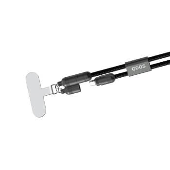Bandoulière câble USB-C QDOS Powerloop noir