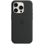 SFR-Coque silicone MagSafe noir pour iPhone 15 Pro