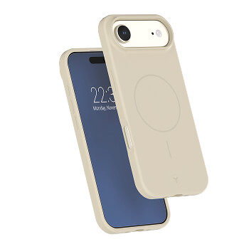 Coque en silicone beige Force Case pour iPhone Air