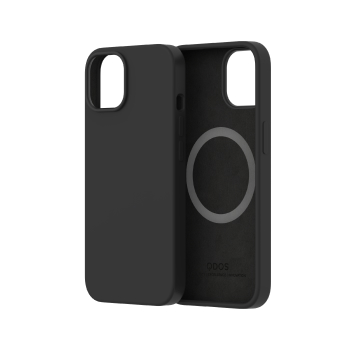 Coque silicone noire Touch Pure + Snap QDOS pour iPhone 13
