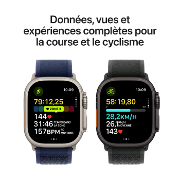 Apple Watch Ultra 2 - Boucle Océan boitier Noir et bracelet Océan noir
