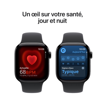 Watch Series 10 - Bracelet Sport boitier Noir de jais et bracelet Noir