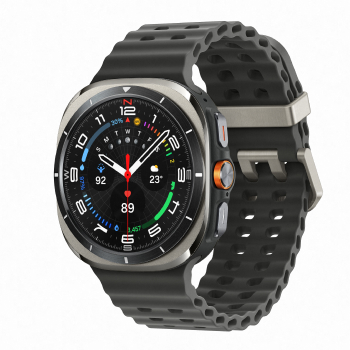 Samsung Galaxy Watch Ultra 2025 boitier Argent Titane et bracelet Argent