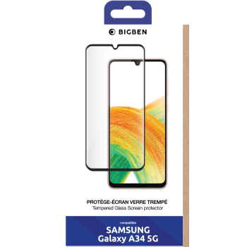 QsmQam 3 Pièces Verre Trempé pour Samsung Galaxy A34 5G et 3