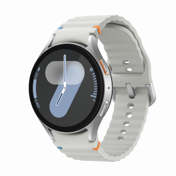 Samsung Galaxy Watch7 boitier Argent et bracelet Gris