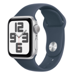 SFR-Apple Watch SE GPS 40mm Aluminium Argent avec Bracelet Sport Bleu Orage
