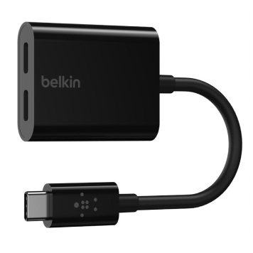 Adaptateur USB-C vers 2xUSB-C Belkin noir