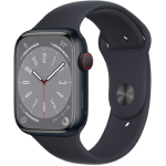 SFR-Apple Watch Series 8 4G 45 mm Aluminium Minuit avec Bracelet Sport Minuit