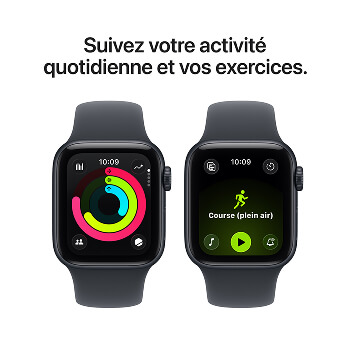 Apple Watch SE 3 - Bracelet Sport boitier Minuit et bracelet Minuit