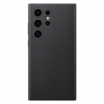 Coque en cuir noir pour Samsung Galaxy S24 Ultra