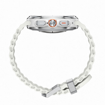 Samsung Galaxy Watch Ultra 2025 boitier Blanc Titane et bracelet Blanc