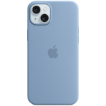 SFR-Coque silicone MagSafe bleu d'hiver pour iPhone 15 Plus