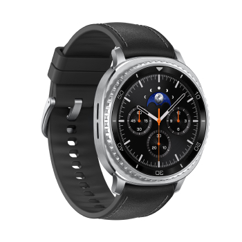 Samsung Galaxy Watch8 Classic boitier Argent et bracelet Noir