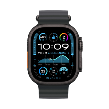 Apple Watch Ultra 2 - Boucle Océan boitier Noir et bracelet Océan noir