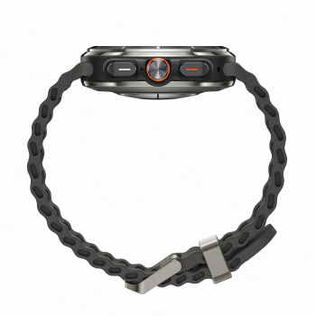 Samsung Galaxy Watch Ultra 2025 boitier Argent Titane et bracelet Argent