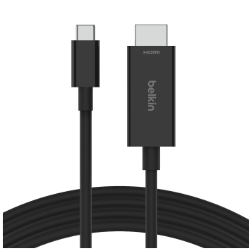 Câble média Belkin USB-C vers HDMI 2.1 (1,8m) noir