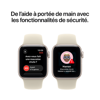 Apple Watch SE 3 - Bracelet Sport boitier Lumière stellaire et bracelet Sable