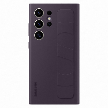 Coque avec lanière violet foncé pour Samsung Galaxy S24 Ultra