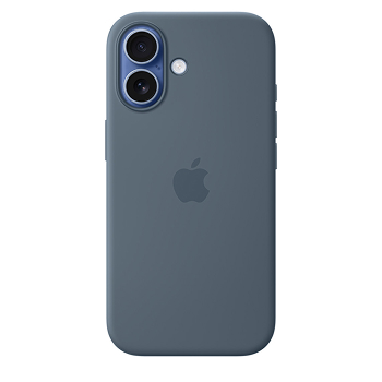 Coque silicone Magsafe bleu maritime pour iPhone 17