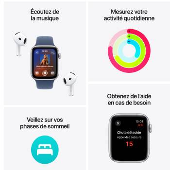 Watch SE boitier Minuit et bracelet Minuit