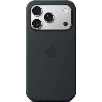 Coque silicone Magsafe noir pour iPhone 17 Pro