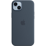 SFR-Coque silicone MagSafe Bleu Orage - iPhone 14 Plus