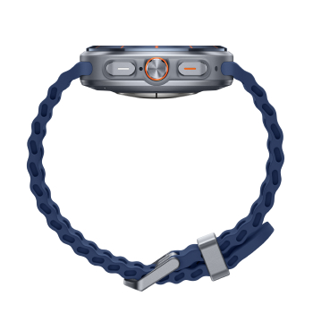 Samsung Galaxy Watch Ultra 2025 boitier Bleu Titane et bracelet Bleu