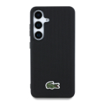 Coque Petit Piqué Lacoste noir pour Samsung Galaxy S25