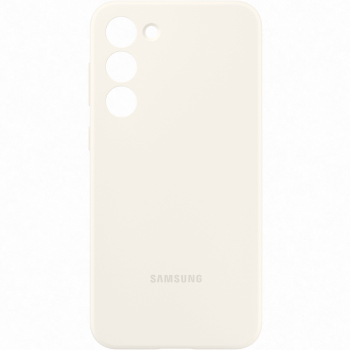 Coque silicone Samsung Galaxy S23+ crème