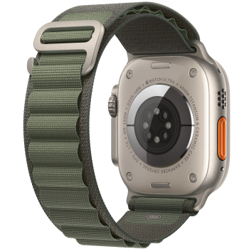 Apple Watch Ultra Alpine boitier Titane et bracelet Alpine Vert