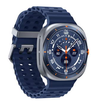 Samsung Galaxy Watch Ultra 2025 boitier Bleu Titane et bracelet Bleu