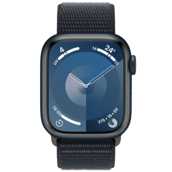 Apple Watch Series 9 - Boucle Sport boitier Noir et bracelet Noir