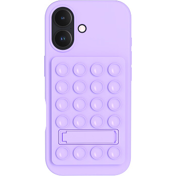 Pack coque bleu + ventouse stand pour iPhone 17