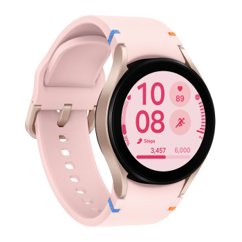 Samsung Galaxy Watch FE boitier Or Rose et bracelet Rose