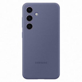 Coque en silicone violet foncé pour Samsung Galaxy S24